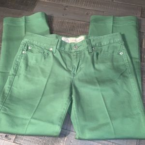 Ann Taylor Loft Green Bootcut Jeans - Size 6P